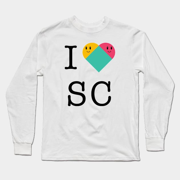 I Heart SC Long Sleeve T-Shirt by joshthecartoonguy